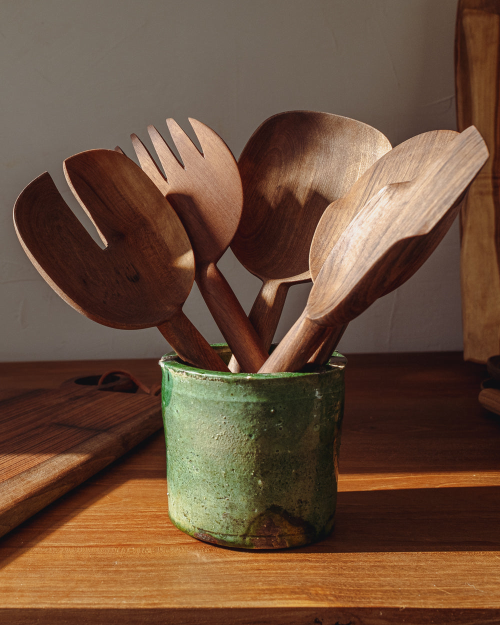 Walnut Spoon - Set of 5 - PoshaBella