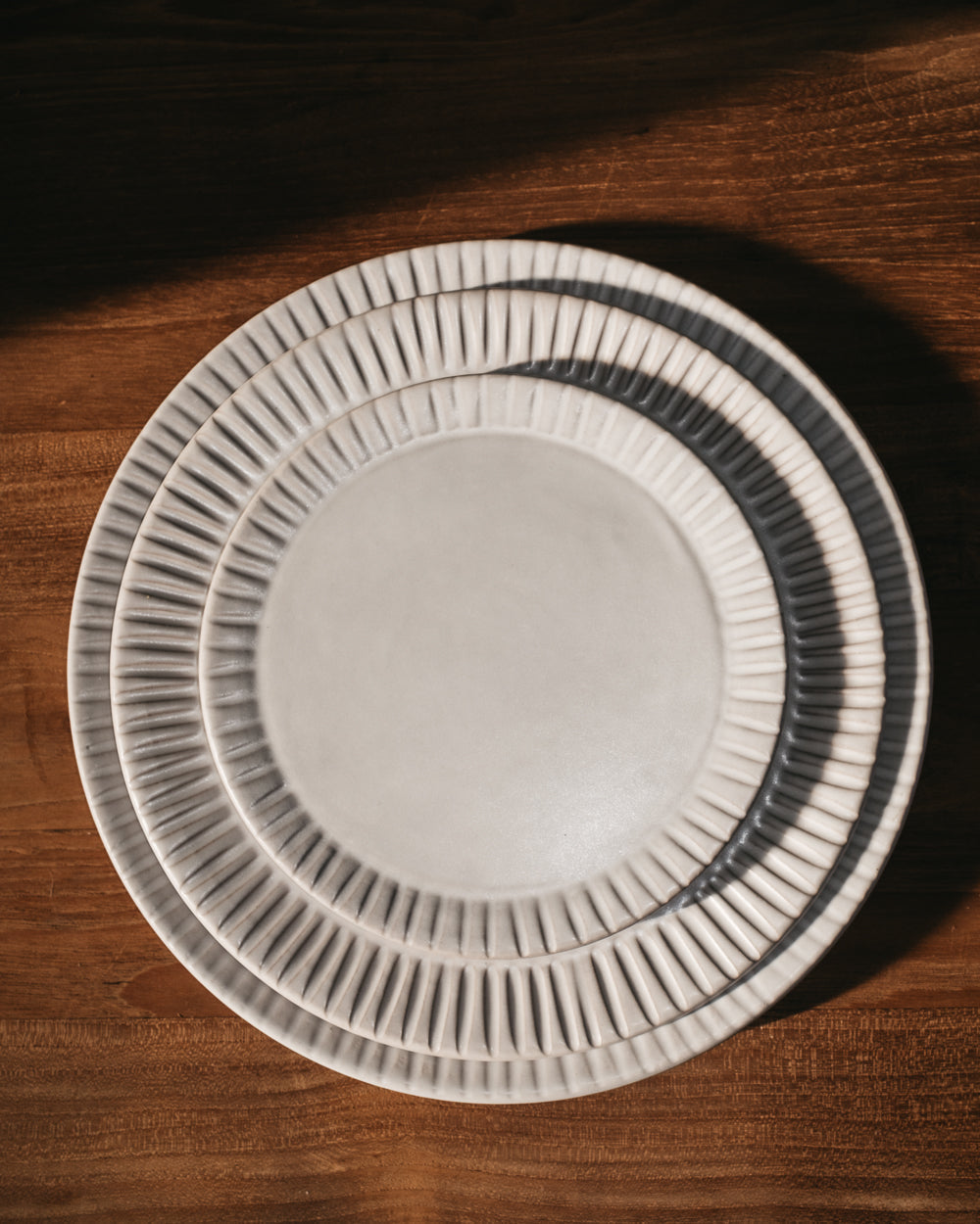 Cloud Lines Salad Plate - Set of 4 - PoshaBella