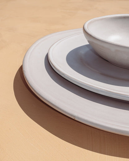 Cloud Oval Dinner Plate - Set of 4 - PoshaBella