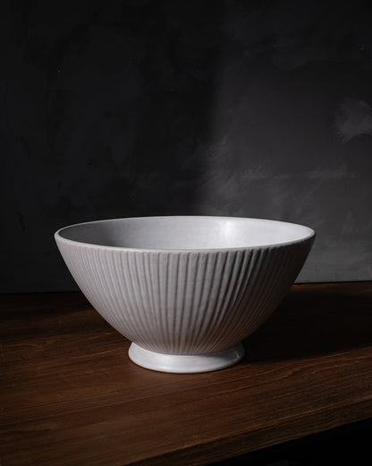 Cloud Lines Large Serving Bowl - PoshaBella