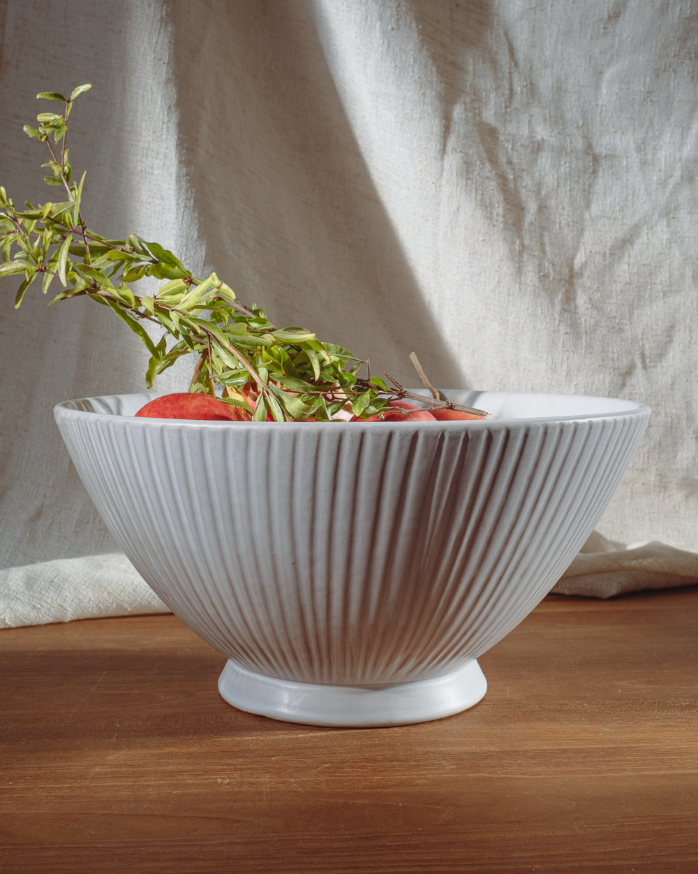 Cloud Lines Large Serving Bowl - PoshaBella