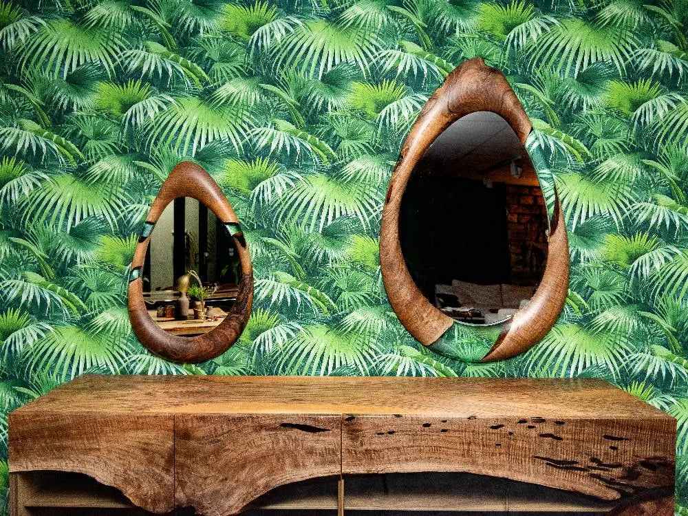 Epoxy-Resin and Walnut, Unique Mirrors