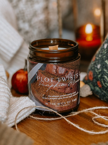 Plot Twists & Pumpkin Bread Candle - PoshaBella