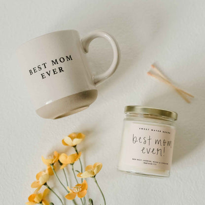 Best Mom Ever! Soy Candle - Clear Jar - 9 oz (Spa Day)