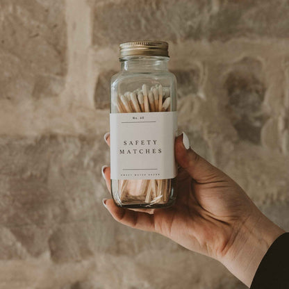 White Tip Safety Matches - 60 Count, 3.75"