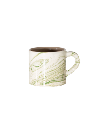 Marbled Olive Mug - PoshaBella