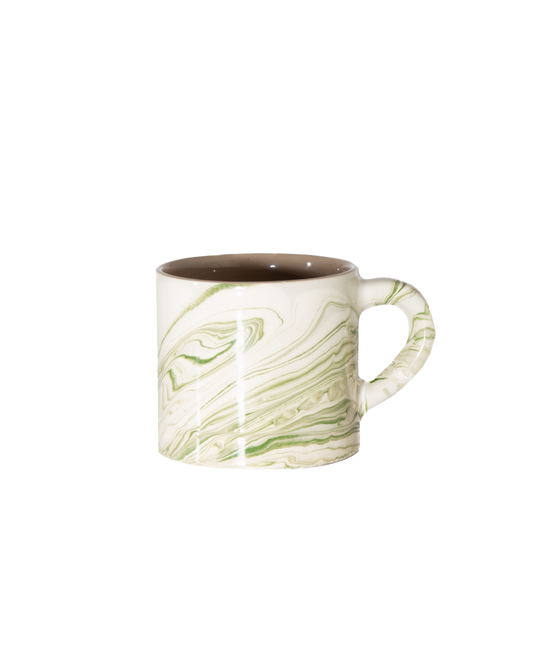 Marbled Olive Mug - PoshaBella