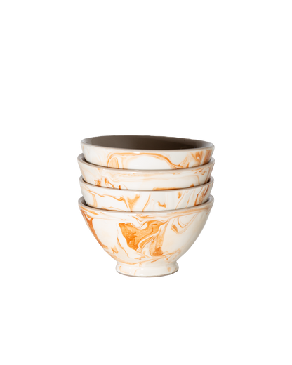 Marbled Terra Bowl - Set of 4 - PoshaBella