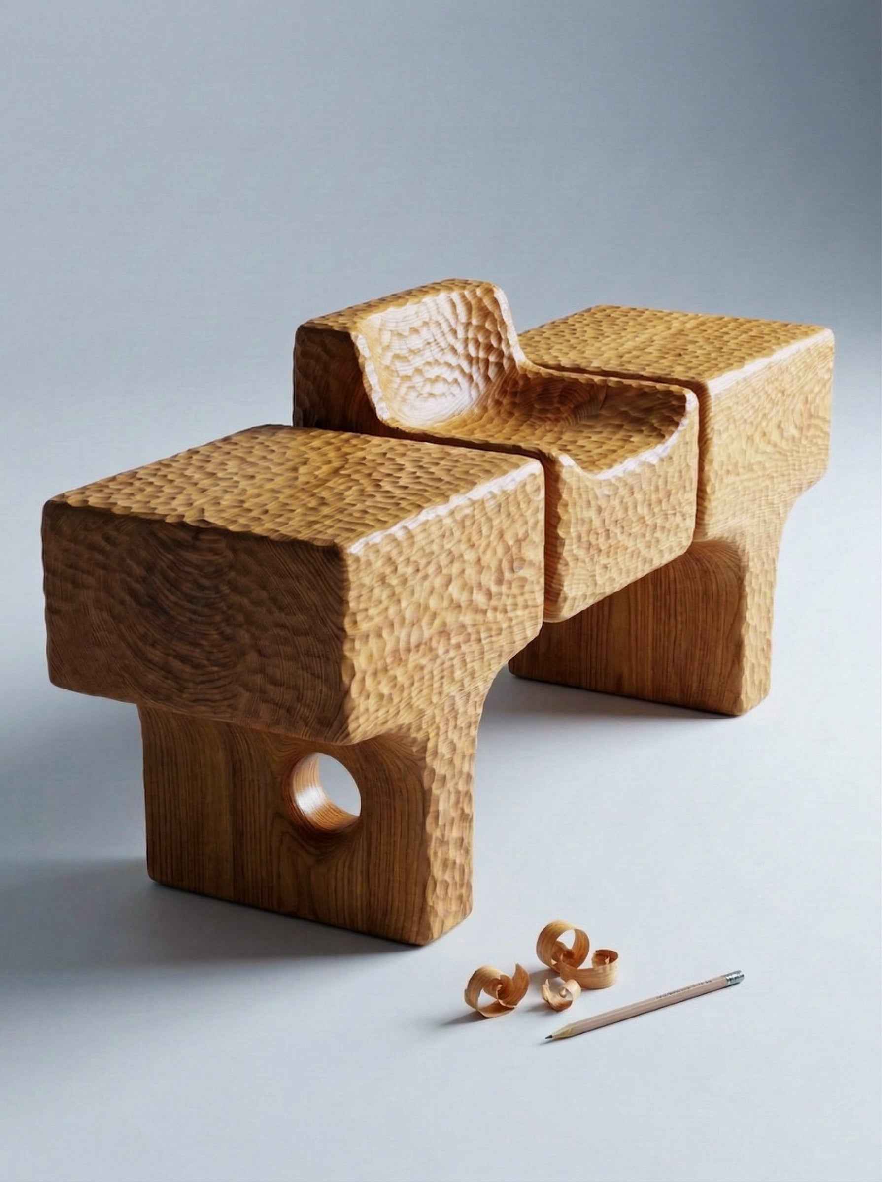 Hand-Carved Dining Table