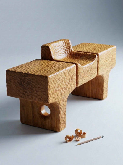 Hand-Carved Dining Table