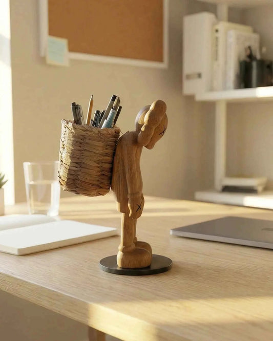 8" Pen Holder Figure Desk Organizer