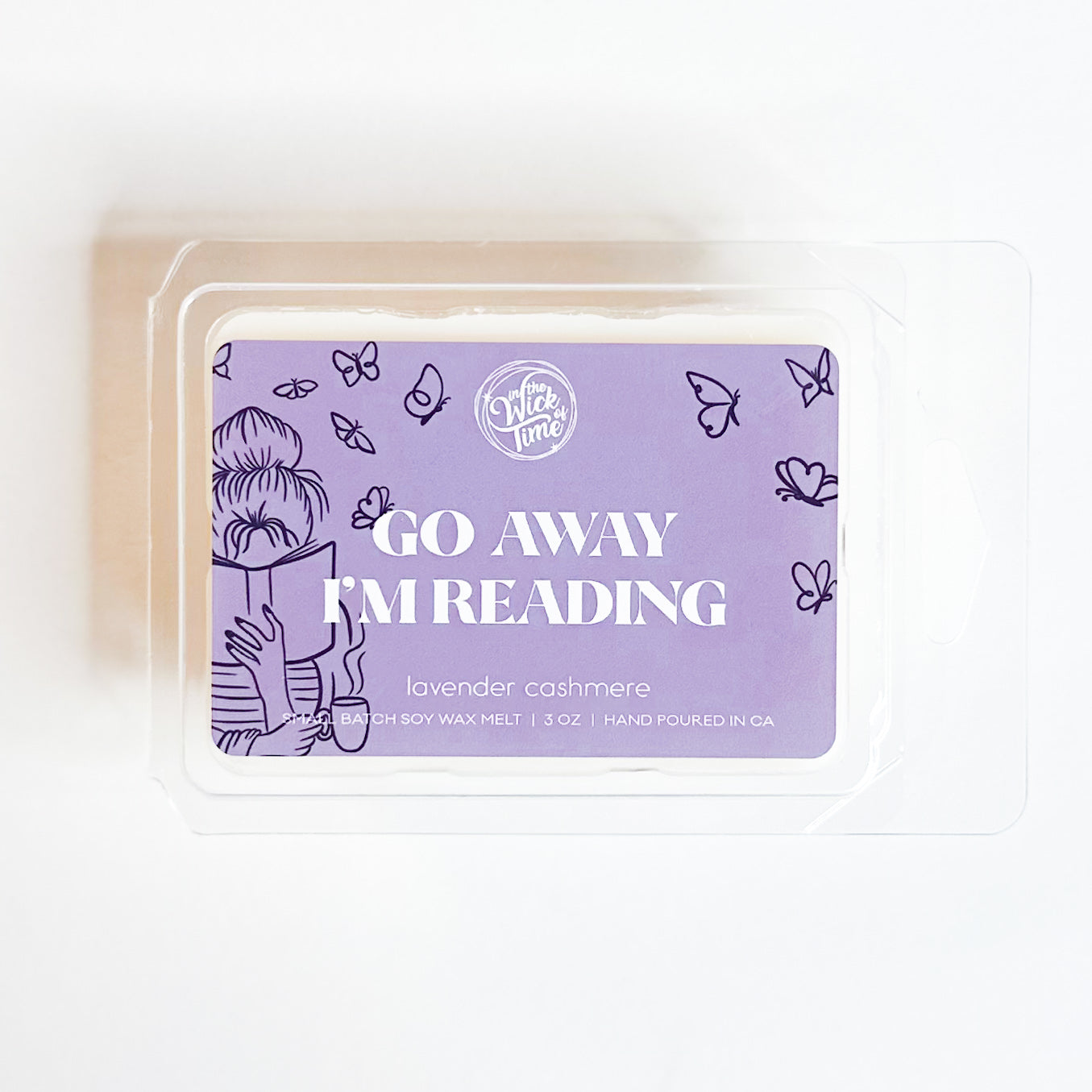 Go Away I'm Reading Wax Melt - PoshaBella