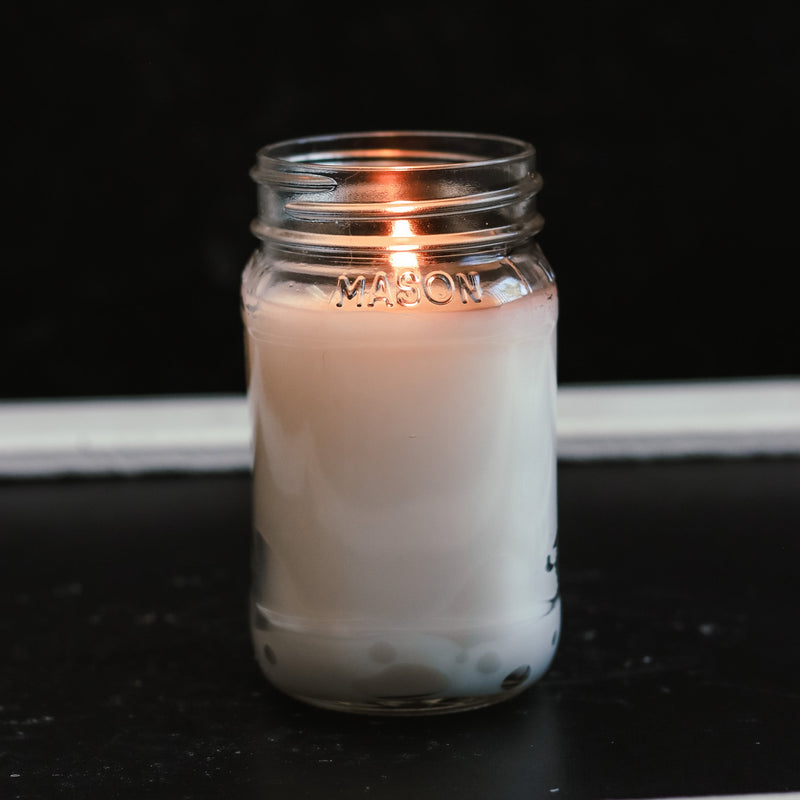 13 oz Mason Jar Soy Candle - Apple Maple Bourbon