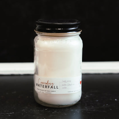 13 oz Mason Jar Soy Candle - Lavender & Sweet Lemon - PoshaBella