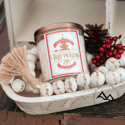 Griswold Christmas Tree Pickers 9 oz Jar Soy Candle - Winter Scents - PoshaBella