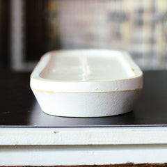 Vanilla Bean Noel - 7 Wick White Wood Dough Bowl Soy Candle