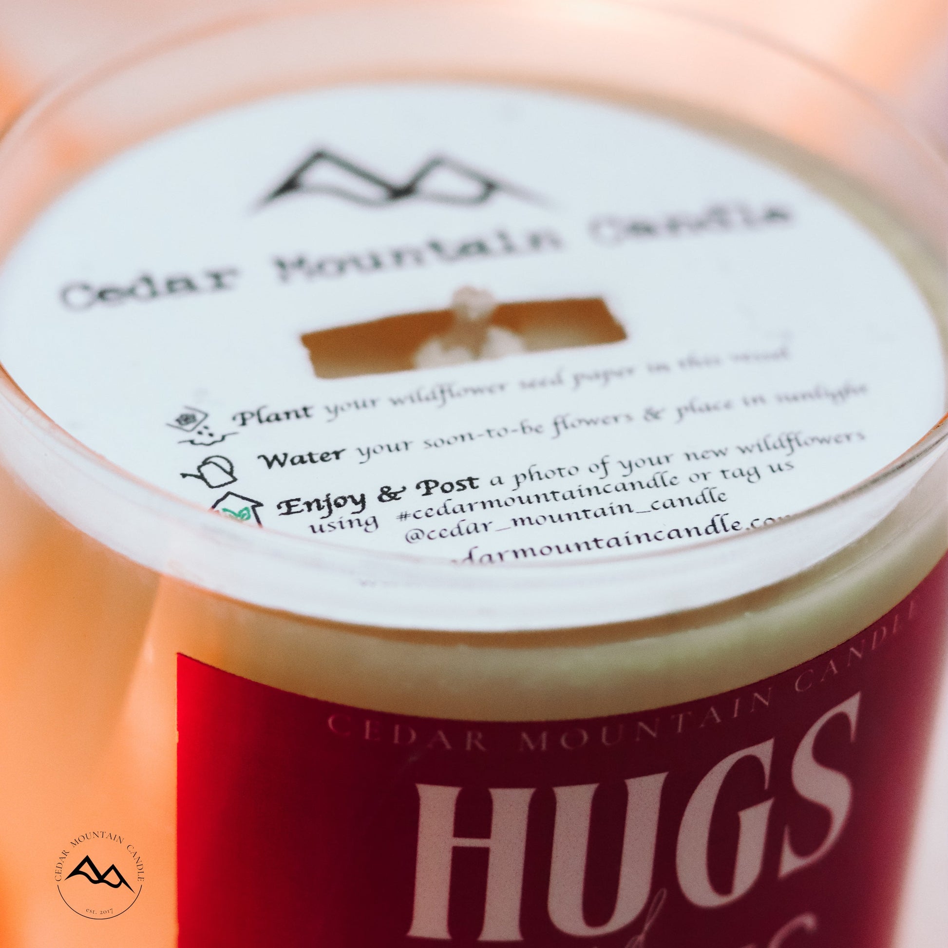 Hugs & Kisses - Valentine's Day Soy Candle - 9 oz Whiskey Glass Jar - Choose Your Scent - PoshaBella