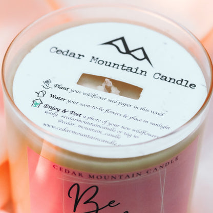 Be Mine - Valentine's Day Soy Candle - 9 oz Whiskey Glass Jar - Choose Your Scent - PoshaBella