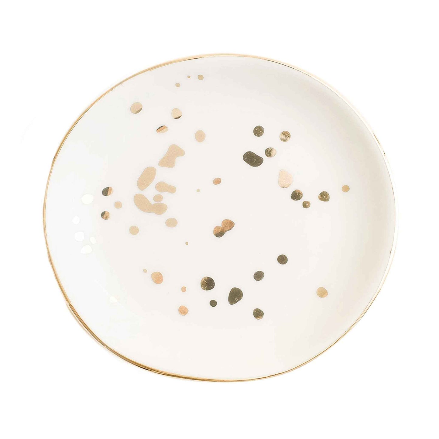 Gold Speckled Jewelry Dish