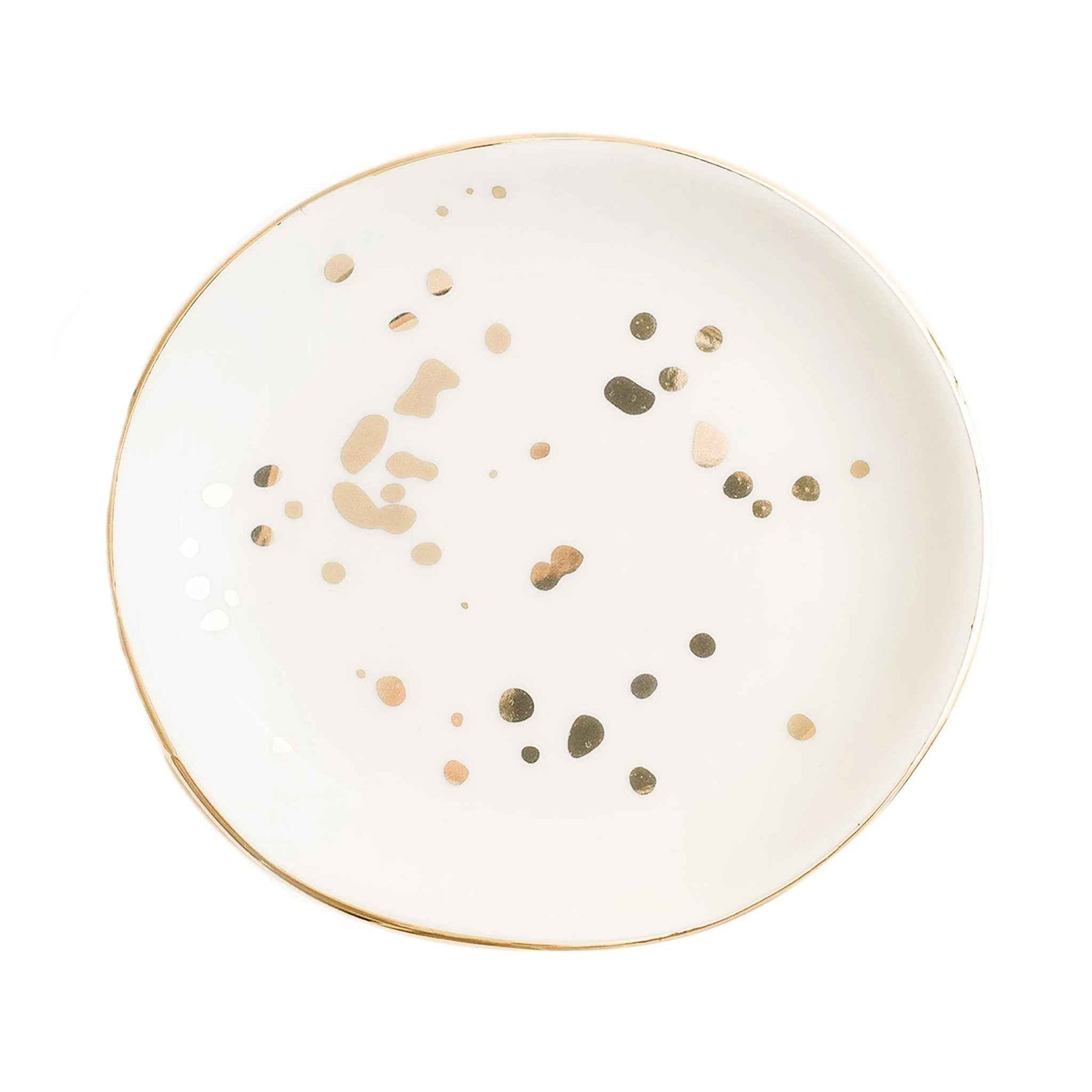 Gold Speckled Jewelry Dish