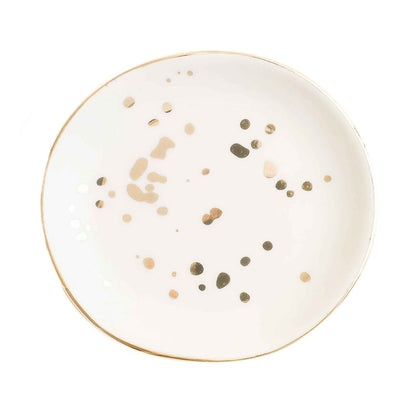 Gold Speckled Jewelry Dish