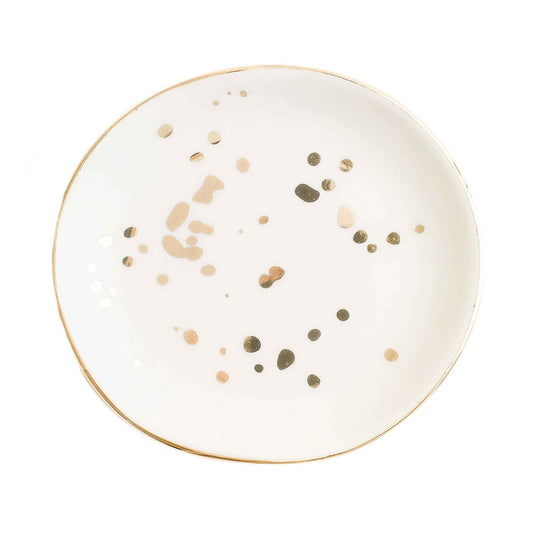 Gold Speckled Jewelry Dish