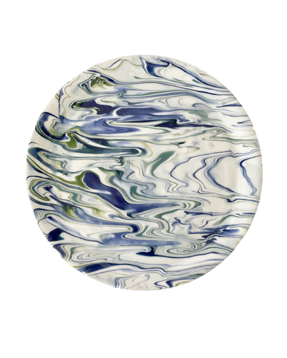 Marbled Ocean Dinner Plate - Set of 4