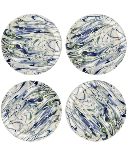 Marbled Ocean Dinner Plate - Set of 4