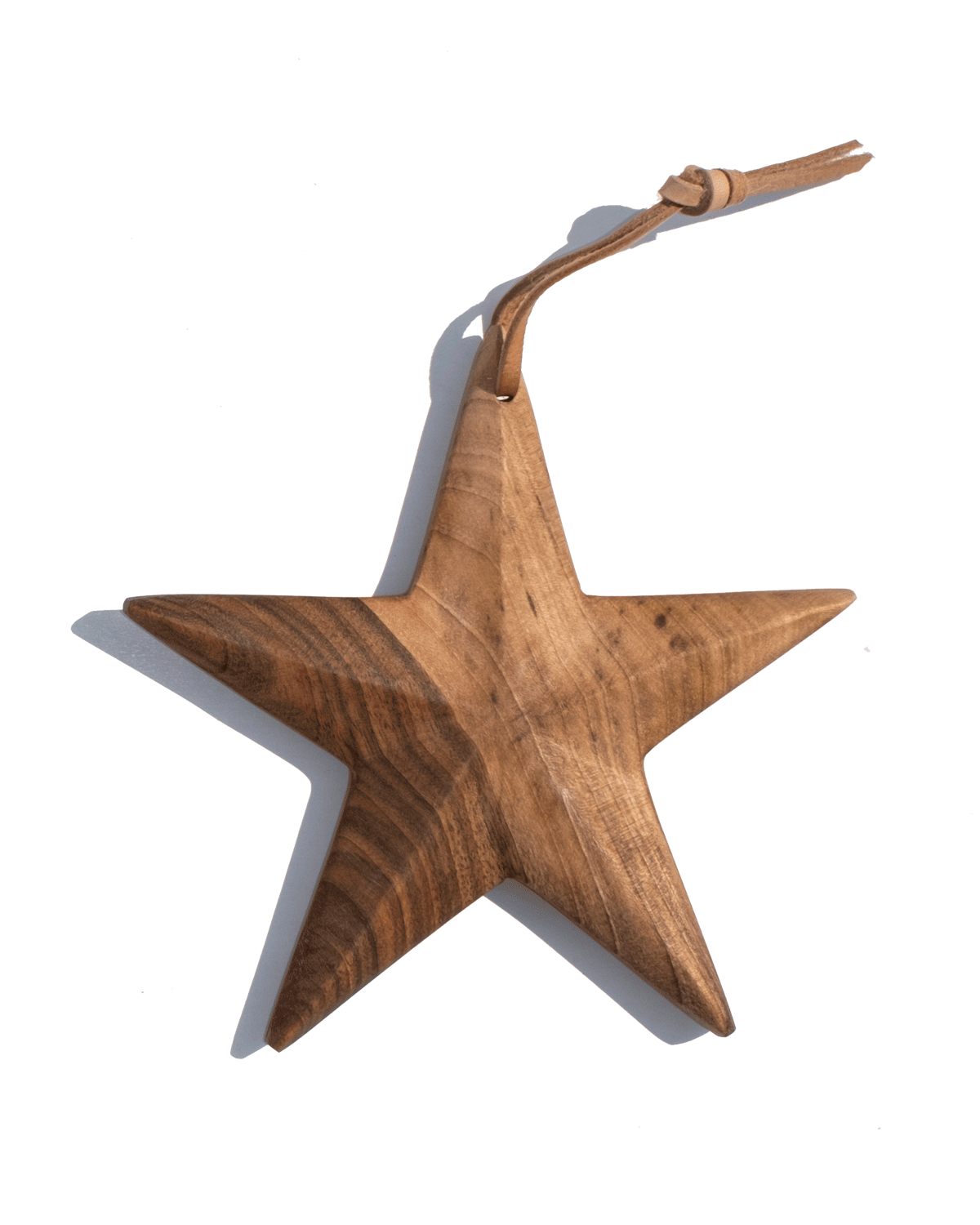 Walnut Star Ornament - PoshaBella
