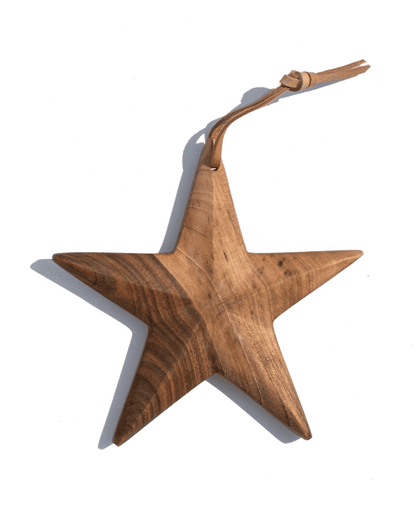 Walnut Star Ornament - PoshaBella