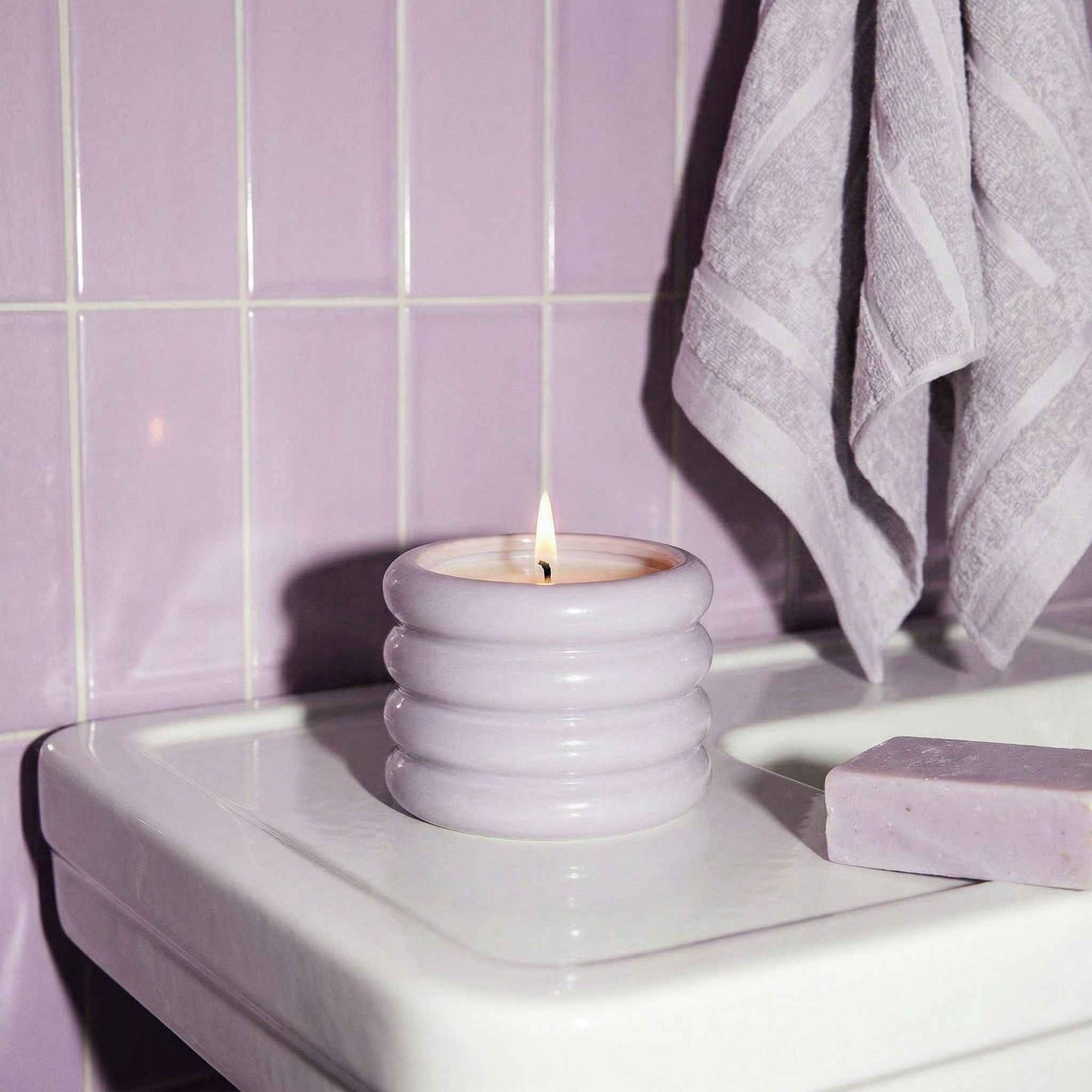 Ceramic Candle & Wick Trimmer Set