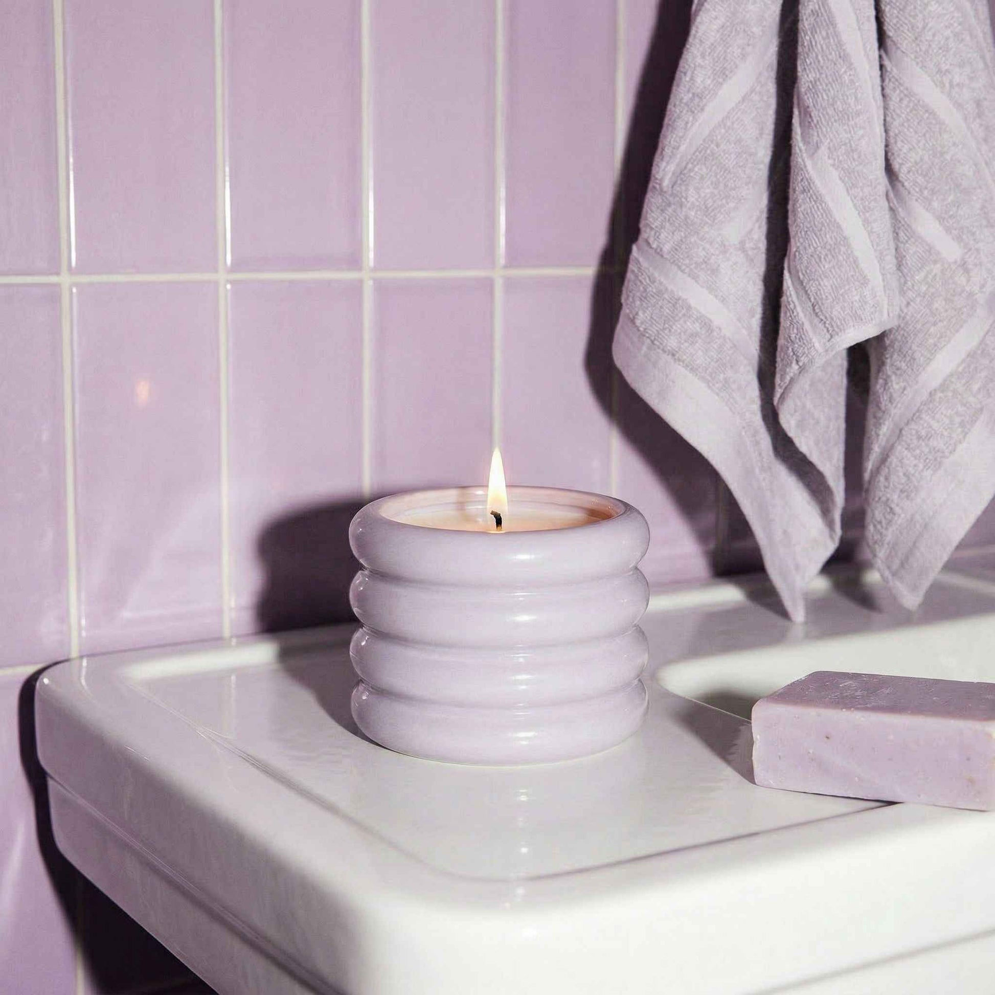 Ceramic Candle & Wick Trimmer Set