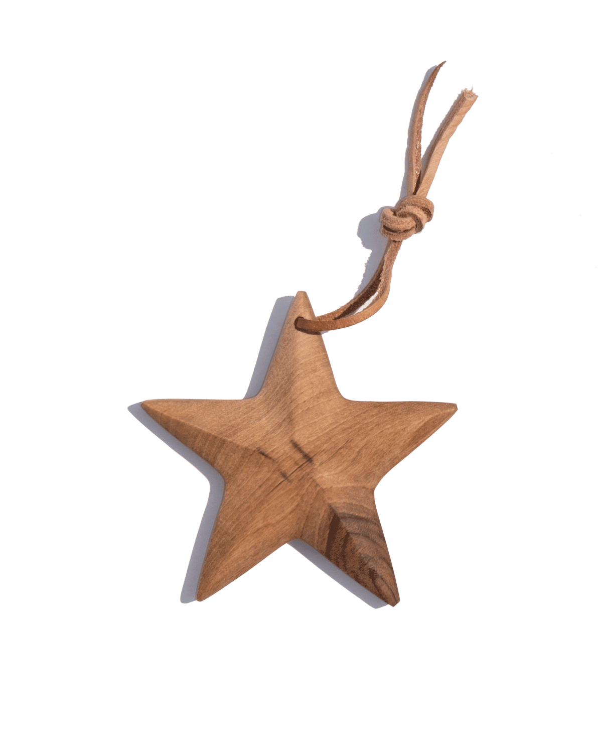 Walnut Star Ornament - PoshaBella