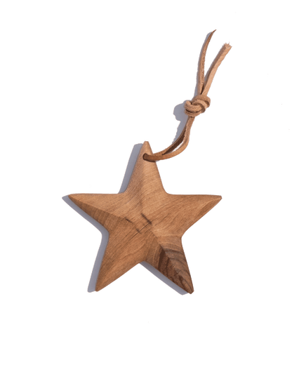Walnut Star Ornament - PoshaBella
