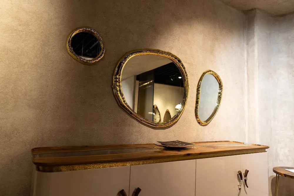 Resin and Walnut Credenza - Modern Sideboard | Ivory Collection