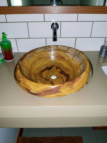 Bathroom Sink of Multi Onyx - PoshaBella