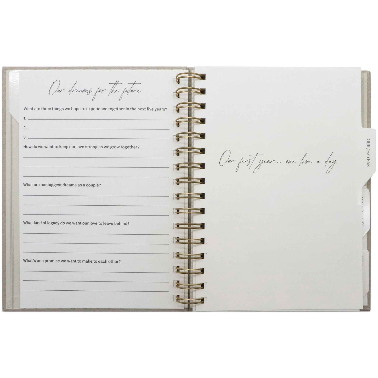 Newlywed One Line A Day Prompted Journal
