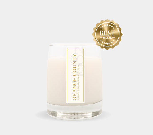 Orange County (8.5 oz Single Wick) - Notes: Mandarin Oranges, Peaches, Strawberries, Citron & Sugar, Freesia 1982 Candle Co.™