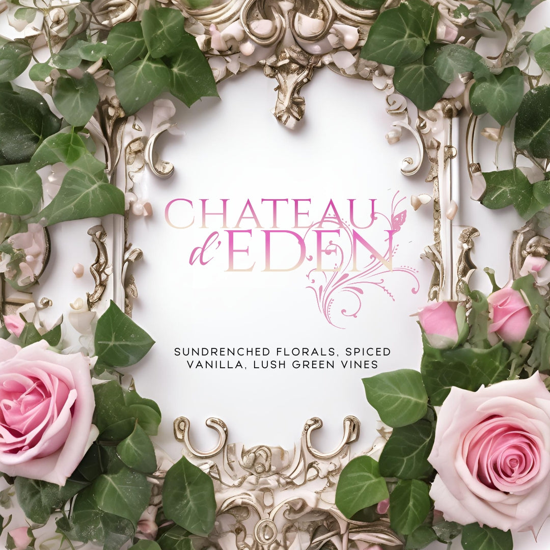 Chateau d'eden (14 oz Double Wick) - Notes: Sun-drenched Florals, Lush Green Vines, Spiced Vanilla 1982 Candle Co.™