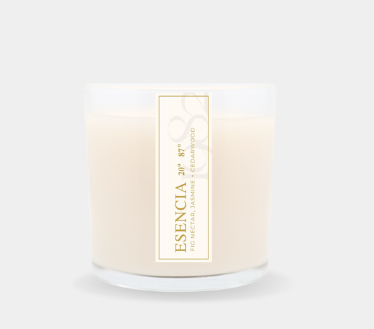 Esencia 20° 87° (14 oz Double Wick) - Notes: Fig Nectar, Cedarwood, Citron, Zest, Benzoin & Musk 1982 Candle Co.™