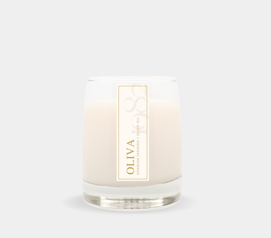 Oliva (8.5 oz Single Wick) - Notes: Arabian Jasmine Blossoms, Pressed Olive Oil & Avocado 1982 Candle Co.™