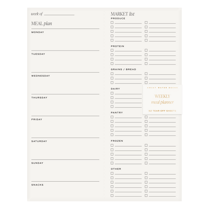 Weekly Meal Planner Notepad