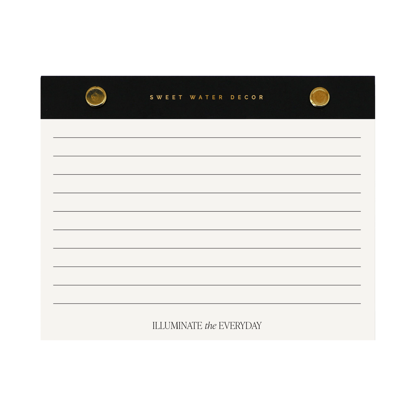 Small Gold Rivet Basic Notepad