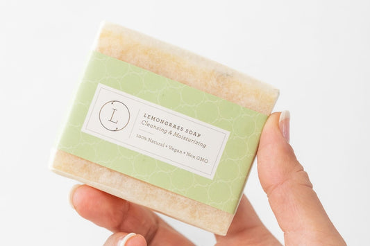 Lemongrass Handmade Soap Bars – Natural Vegan Set of 2