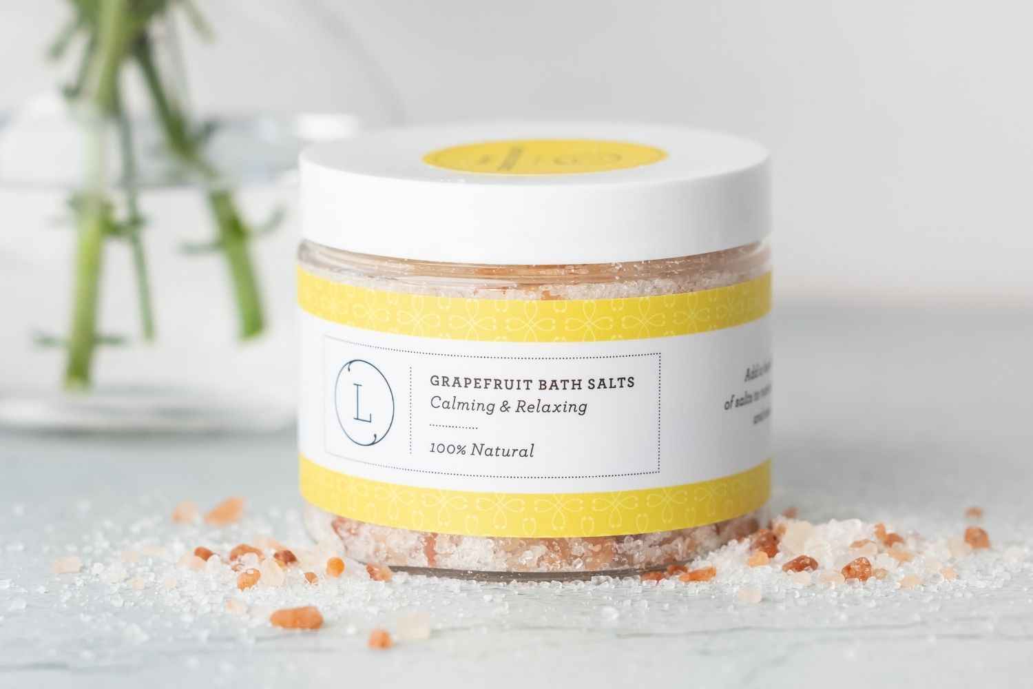 CBD Grapefruit Bath Salts – Epsom, Dead Sea & Himalayan Soak