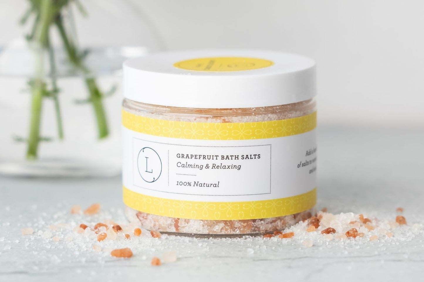 CBD Grapefruit Bath Salts – Epsom, Dead Sea & Himalayan Soak