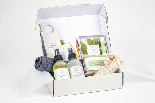 Eucalyptus Massage Gift Box – Natural Spa Set for Couples