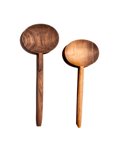 Walnut Oval Spoon - PoshaBella