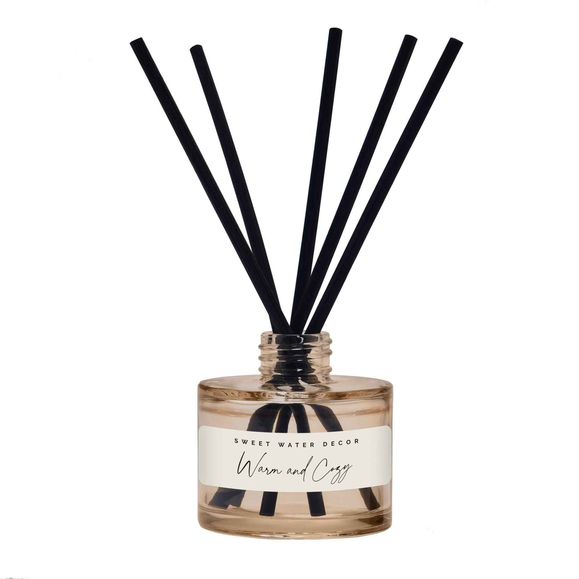 Warm and Cozy Tinted Glass Jar Reed Diffuser