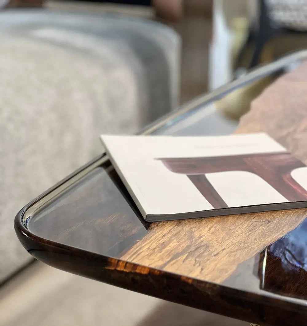 Rectangular Resin Side Table | Ivory Side Table